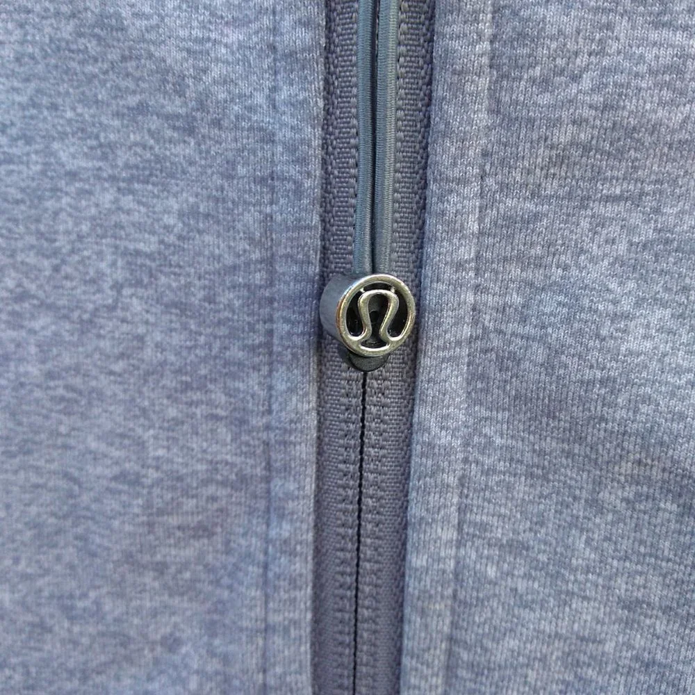 Lululemon gray in stride zip jacket Sz 4